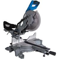 Draper 2000W Double Bevel Sliding Compound Mitre Saw 230V 255mm Aluminium