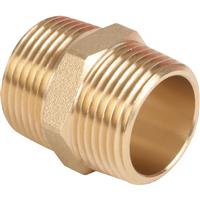 Made4Trade Brass Hexagonal Nipple 3/4" in Gold