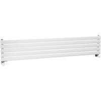 Ximax Bristol Single Horizontal Designer Radiator 294 x 1500mm 1689Btu in White Steel