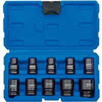 Draper 1/2 Inch Square Drive Impact Socket Set (10 Piece) Plastic