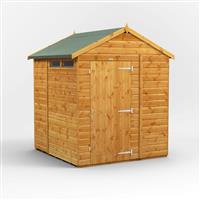 Power Apex Security Shed 6' x 6' in Natural Timber