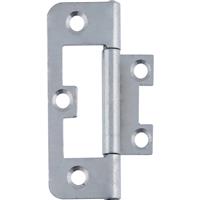Eclipse Flush Hinge Bright Zinc 60mm (20 Pack) in Silver Steel