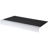 Blue Diamond Anti Slip Stair Treads 55 x 345mm x 3m in Black/White Fibreglass