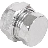 Made4Trade Compression Stop End Plated 15mm in Chrome