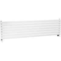 Ximax Bristol Single Horizontal Designer Radiator 410 x 1500mm 2300Btu in White Steel