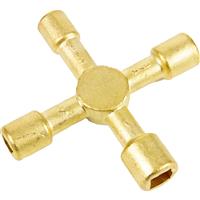 Rothenberger Brass Multi-Purpose 4 Way Key