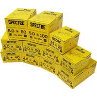 Spectre Screws Trade Pack (1800 Piece) in Gold