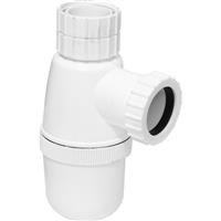 Viva Telescopic Bottle Trap With 76mm Seal 32mm in White