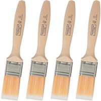 Hamilton For The Trade 1.5" Synthetic Paintbrush Set 4 Piece in Birch Steel