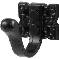 Heavy Duty Hook Single Robe in Black