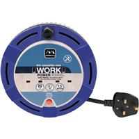Masterplug 13A Cassette Cable Reel 2 Socket 4m 240V