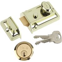 Yale Traditional Nightlatch Polished Standard in Brass