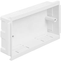 Bendex Challenger Trunking Outlet Box 2 Gang (30mm) UPVC
