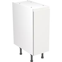 Kitchen Kit Flatpack J-Pull Kitchen Cabinet Base Unit Ultra Matt 300mm in White MFC