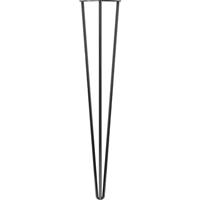 Rothley 3-Pin Hairpin Leg 710mm Gun Metal (4 Pack) in Grey Steel