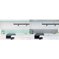 AluSplash Double-Sided Splashback 800 x 600mm Green Mist / Smoked Ember in Green Mist/Smoked Ember Aluminium