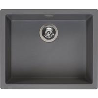 Reginox Amsterdam Composite Kitchen Sink Single Bowl Silvery in Grey Granite Composite