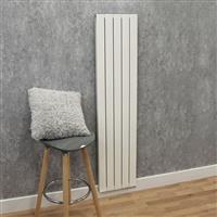 Ultraheat Smyrna Vertical Designer Radiator 2000 x 345mm Btu 3313 Aluminium in White