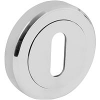 Serozzetta Escutcheon - Standard Profile Polished Chrome in Silver