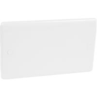 Wessex Electrical Wessex Blanking Plate 2 Gang in White Plastic