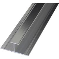 Mermaid Laminate Shower Wall Panel Trims H Joint in Polished Silver