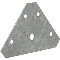 BPC Fixings Corner Plate 82 x 82mm (10 Pack) Galvanised Steel