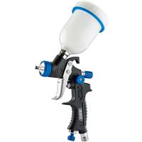 Draper Gravity Feed HVLP Air Spray Gun 100ml in Black Steel