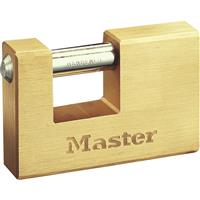 Master Lock Rectangular Horizontal Padlock 85 x 12 x 16mm in Brass