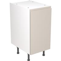 Kitchen Kit Flatpack J-Pull Kitchen Cabinet Base Unit Ultra Matt 400mm in Light Grey MFC