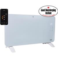 Princess Smart Panel Heater 1500W in White Glass