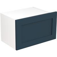 Kitchen Kit Flatpack Shaker Kitchen Cabinet Wall Bridge Unit Ultra Matt 500mm in Indigo Blue MFC