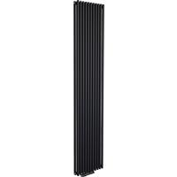 Ximax Kingston Duo Vertical Designer Radiator 1800 x 295mm 2777Btu Structure in Anthracite Steel