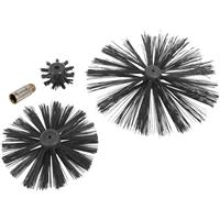 Minotaur Chimney and Drain Brush Set (4 Piece) in Black