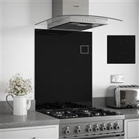 Splashback Sparkle Self-Adhesive Glass 600 x 750mm in Black