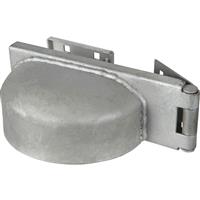 GateMate Padlock Protector Left Hand Galvanised in Silver Steel