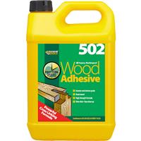 Everbuild 502 Interior & Exterior PVA Wood Glue 5L Resin