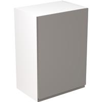 Kitchen Kit Flatpack J-Pull Kitchen Cabinet Wall Unit Super Gloss 500mm in Dust Grey MFC