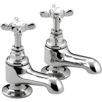 Bristan 1901 Taps Bath Pillar (2 Pk) in Chrome Brass