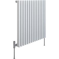 Kudox Xylo Designer Radiator 600 x 580mm 1901Btu in White Steel