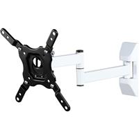 Vivanco Dual Arm Tilt & Swing TV Wall Mount Bracket Small Up To 43" in White Steel