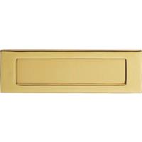 Carlisle Brass Victorian Letter Plate 305 x 103mm Polished Brass in Gold