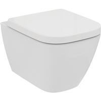 Ideal Standard i. life S Compact Wall Hung Toilet with Wall Frame and Soft Close Seat in White Ceramic