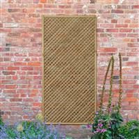 Forest Garden Wisley Lattice 90cm(w) x 3cm(d) x 180cm(h) (3 Pack) in Natural Timber