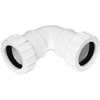 Aquaflow Compression 90deg Bend 40mm in White