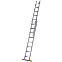 Werner Box Section Extension Ladder 2 Section 2.4m Aluminium