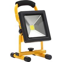 Zink Rechargeable LED Work Light IP65 20W 1400lm in Yellow Aluminium