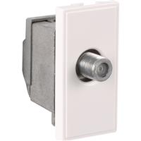 Euro Module TV/SAT Outlet F Connector White