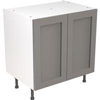 Kitchen Kit Flatpack Shaker Kitchen Cabinet Base Unit Ultra Matt 800mm in Dust Grey MFC