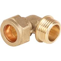 Made4Trade Compression Elbow Male 15mm x 1/2 in Gold