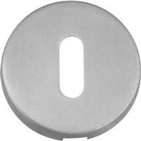 Eclipse Stainless Steel Key Escutcheon Satin 52x8mm (2 Pack) in Silver